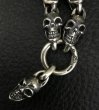 Photo10: Single Skull With All Skull Links Necklace (10)