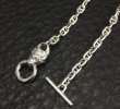 Photo6: 1/8 Lion 4.5mm Marine Chain Necklace(Platinum Finish) (6)