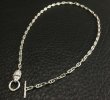 Photo2: 1/8 Lion 4.5mm Marine Chain Necklace(Platinum Finish) (2)