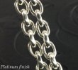 Photo4: Small Oval Chain Links & T-bar Necklace (4)