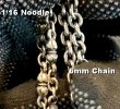 Photo8: 1/16 Noodles & Oval Links Necklace (8)