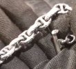 Photo8: All Quarter Chiseled Anchor Links Necklace (8)