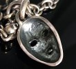 Photo9: Face With Quarter 2 Skulls & 7Chains Necklace (9)