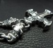 Photo7: Half Battle-Ax Cross With 2 Old Bulldogs & Half Small Oval Chain Necklace (7)