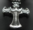 Photo14: Half Battle-Ax Cross With 2 Old Bulldogs & Half Small Oval Chain Necklace (14)