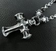 Photo9: Half Battle-Ax Cross With 2 Old Bulldogs & Half Small Oval Chain Necklace (9)