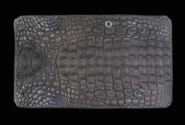 Photo1: Crocodile Head&HornBack Long Wallet (1)