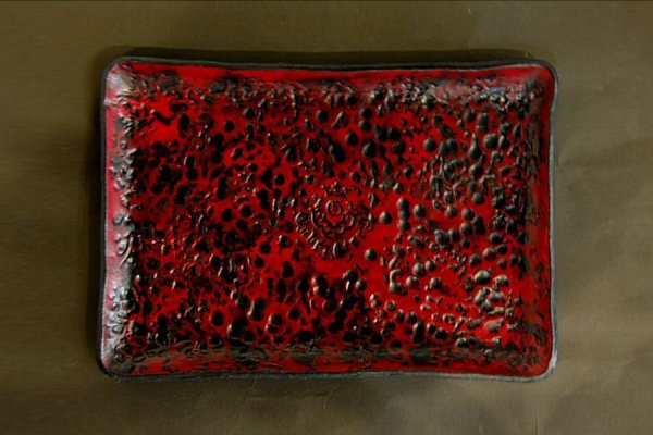 Photo1: Gaboratory Leather Gun Tray  M-size [Burgundy] (1)