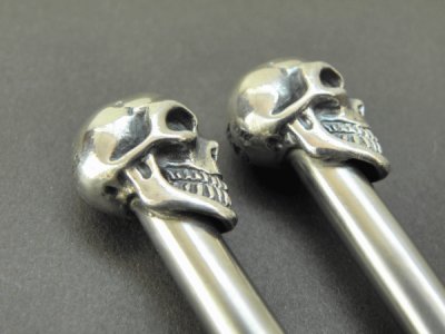 Photo2: Skull on chopsticks