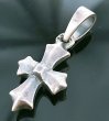 Photo1: Half Asymmetry Gothic Cross Pendant (1)