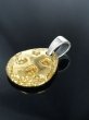 Photo13: Pure Gold Wrap 1/16 Constantine Cross Blob Pendant  (13)