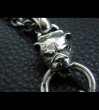 Photo6: Bulldog With Single Skull Drop Pendant (6)