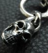 Photo3: Bulldog With Single Skull Drop Pendant (3)