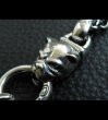 Photo13: Bulldog With Single Skull Drop Pendant (13)