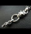 Photo10: Bulldog With Single Skull Drop Pendant (10)