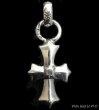 Photo1: Asymmetry Gothic Cross Pendant (1)