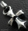 Photo2: Asymmetry Gothic Cross Pendant (2)