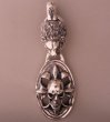 Photo3: Lion & Cross Oval On Skull Pendant (3)