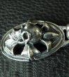 Photo8: Old Bulldog & Cross Oval On Skull Pendant (8)