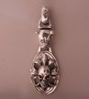 Photo3: Bulldog & Cross Oval On Skull Pendant (3)