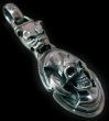 Photo1: Bulldog & Battle-Ax On Skull Pendant (1)