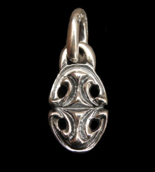 Photo1: Sculpted Oval Pendant (1)