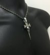 Photo10: Single Skull Dagger Square Bottom & H.W.O Pendant (10)