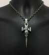 Photo7: Single Skull Dagger Square Bottom & H.W.O Pendant (7)