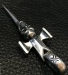 Photo5: Single Skull Dagger Square Bottom & H.W.O Pendant (5)