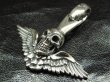 Photo2: Wing skull zip pull Pendant (2)