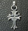 Photo2: 1/9 Grooved Cross Pendant (2)