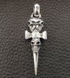 Photo19: Half Triple Skull Dagger Square Bottom & H.W.O Pendant (19)