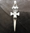 Photo18: Half Triple Skull Dagger Square Bottom & H.W.O Pendant (18)