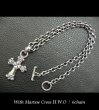 Photo5: One Eighth Long 4 Heart Crown Cross With H.W.O Pendant (5)