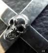 Photo6: Skull On Plain Cross Pendant [1/8 , 1/16] (6)