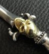 Photo12: Gold Skull On Dagger With H.W.O Pendant (12)