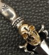 Photo7: Gold Skull On Dagger With H.W.O Pendant (7)