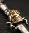 Photo20: Gold Skull On Dagger With H.W.O Pendant (20)