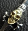 Photo16: Gold Skull On Dagger With H.W.O Pendant (16)