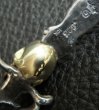 Photo13: Gold Skull On Dagger With H.W.O Pendant (13)