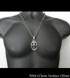 Photo10: Skull On Cross Oval With H.W.O Pendant (10)