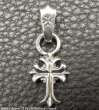 Photo4: 1/16 Grooved Cross Pendant (4)