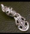 Photo8: Single Slant Head Skull With Classic Sculpted Oval Pendant (8)