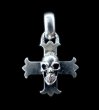 Photo1: Skull On Constantin Cross & H.W.O Pendant (1)