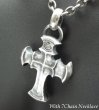 Photo13: Half Battle-Ax Cross With H.W.O Pendant (13)