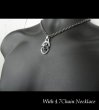 Photo3: Quarter Sculpted Oval On Skull With H.W.O Pendant (3)