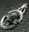 Photo10: Quarter Sculpted Oval On Skull With H.W.O Pendant (10)