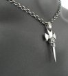 Photo9: Quarter Single Skull Dagger Round Bottom & H.W.O Pendant (9)