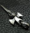 Photo5: Quarter Single Skull Dagger Round Bottom & H.W.O Pendant (5)