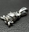 Photo6: Bulldog With Bone Boat Chain Neck Pendant (6)